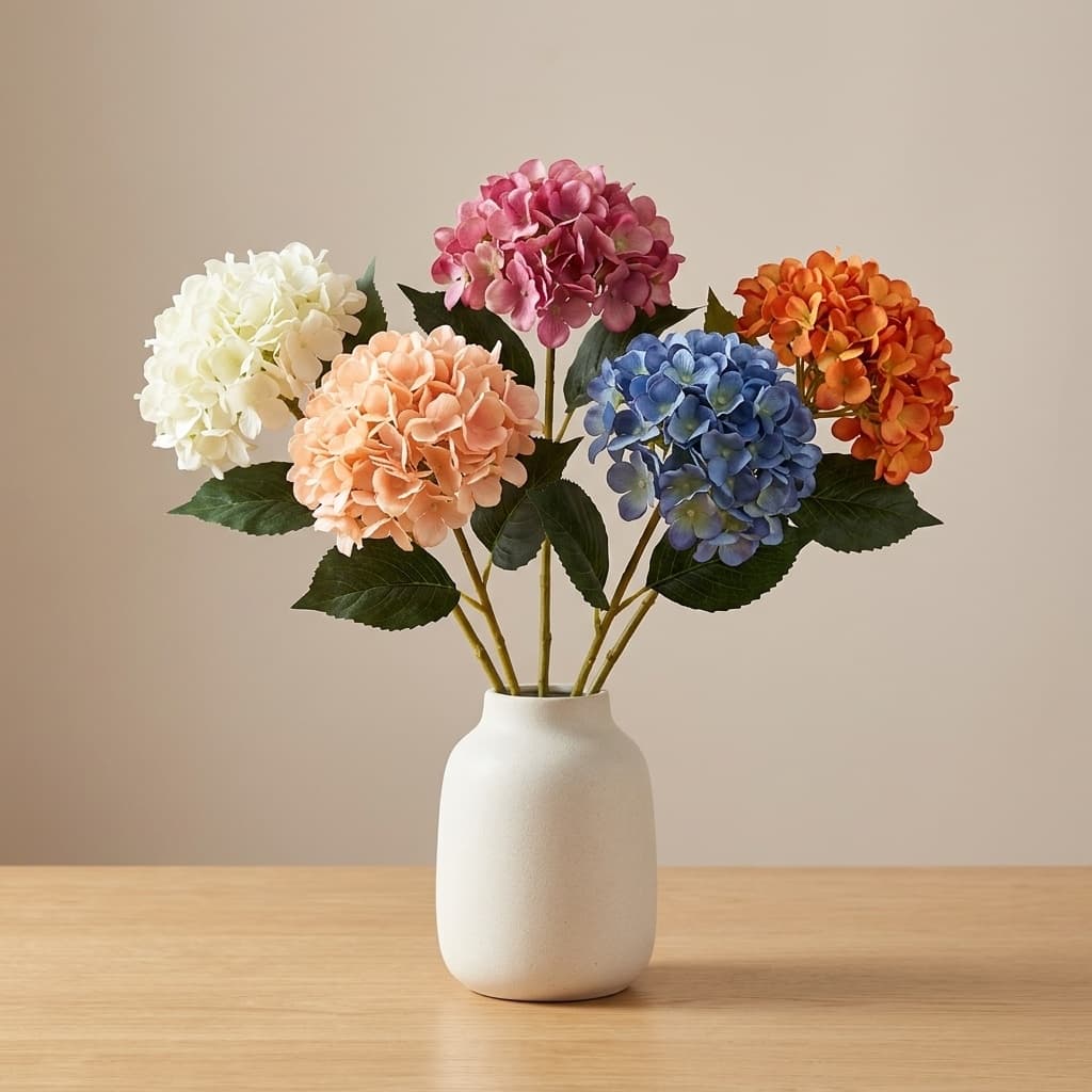 Single Hydrangea 5-Color BLUE