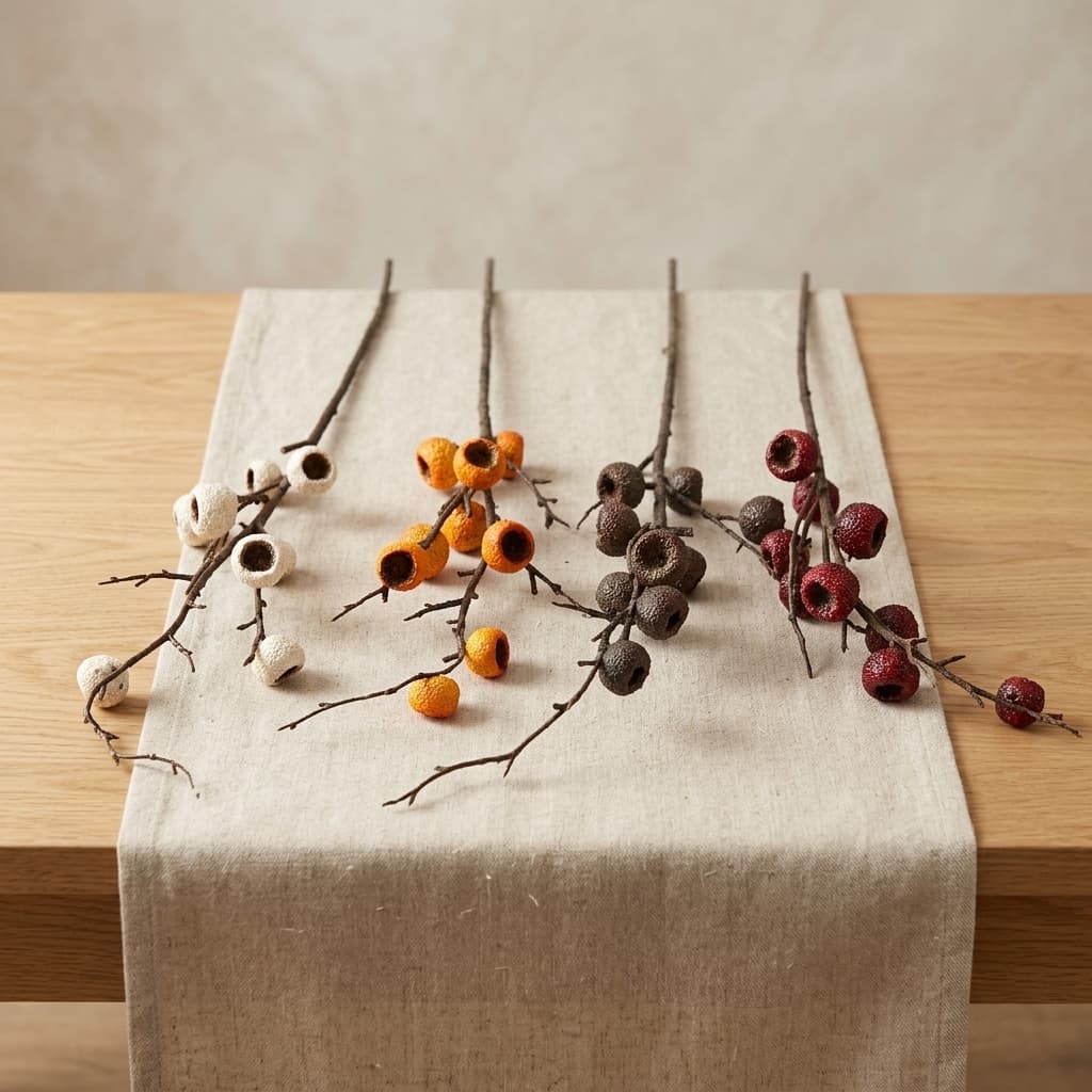 Hawthorn Berry Branch 4-Color RED