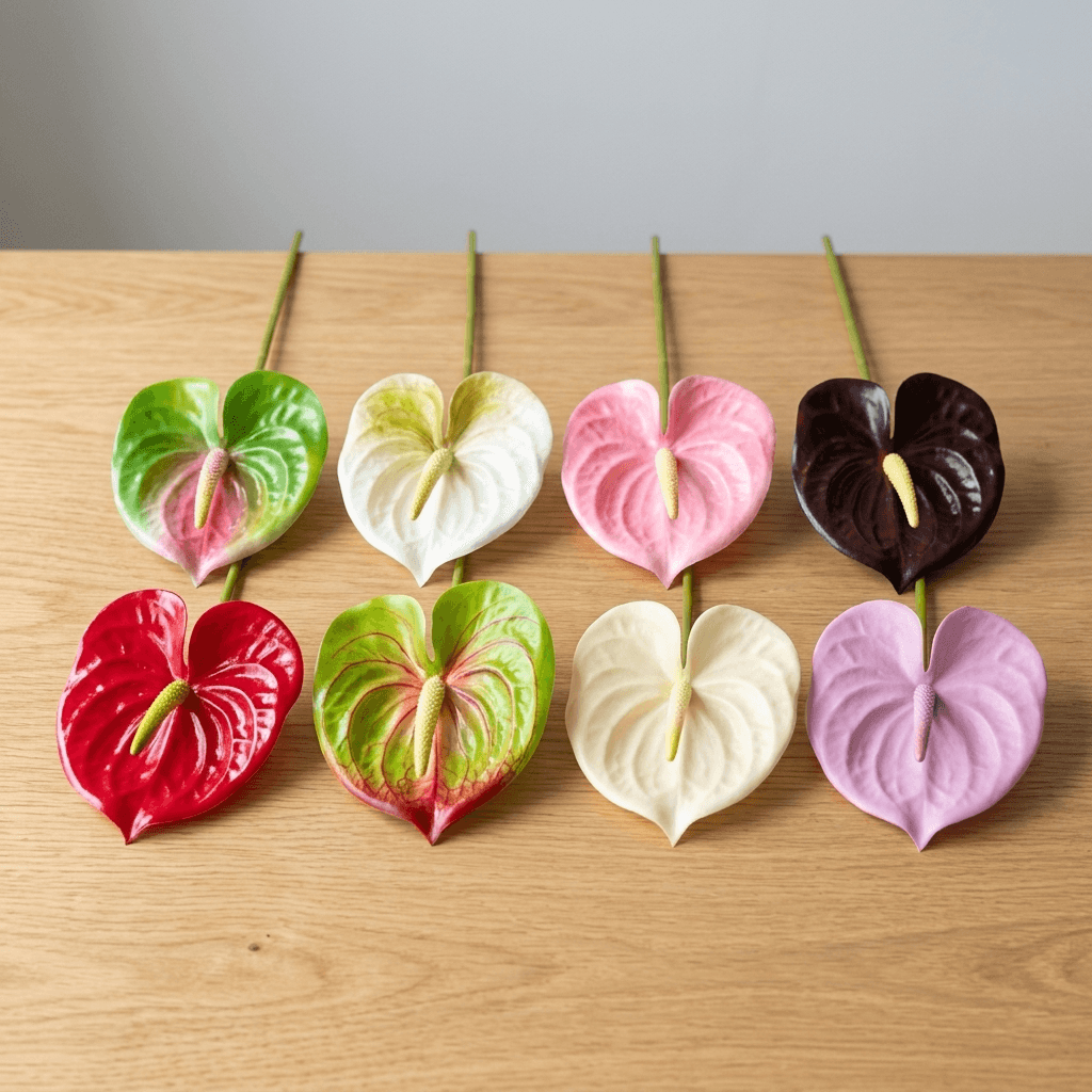 Single Anthurium 8-Color DARK PINK