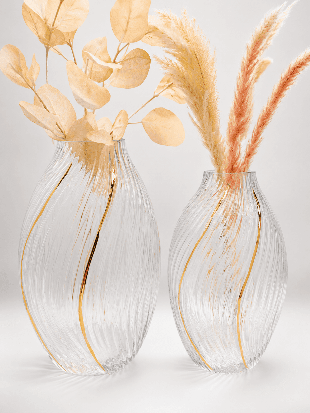 Glass Vase 0787-16 LEAF